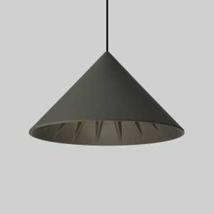 P0209 Ribbed Cone Pendant Light