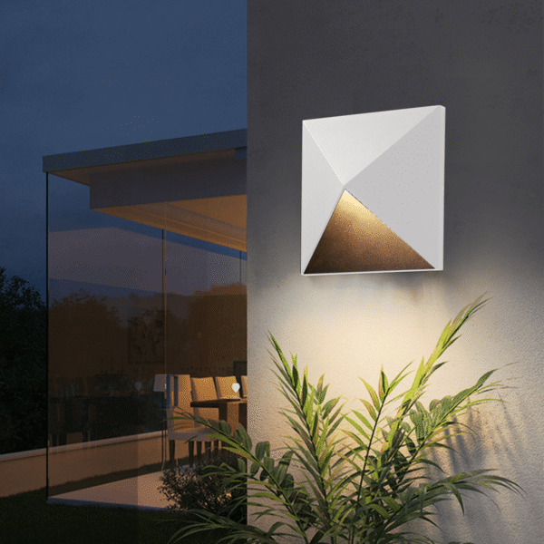 LWA0039 Geometric Facet Outdoor Wall Light