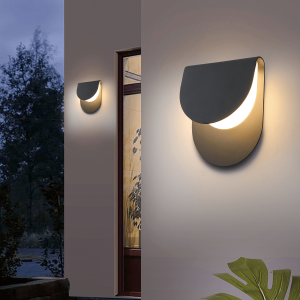 LWA0040 Layered Crescent Outdoor Wall Light