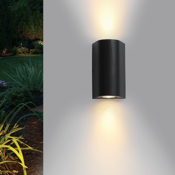 LWA0149 Curved Up and Down Outdoor Wall Light