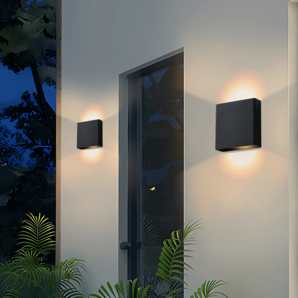 LWA0166 Slim Rectangular Up and Down Outdoor Wall Light
