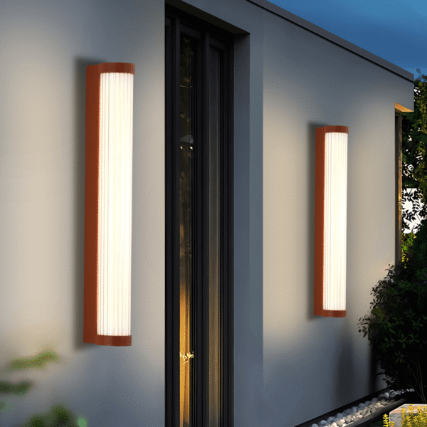 LWA0259 Ribbed Cylindrical Outdoor Wall Light