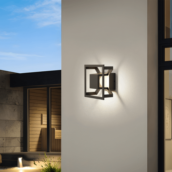 LWA0833A Cut Square Up and Down Outdoor Wall Light