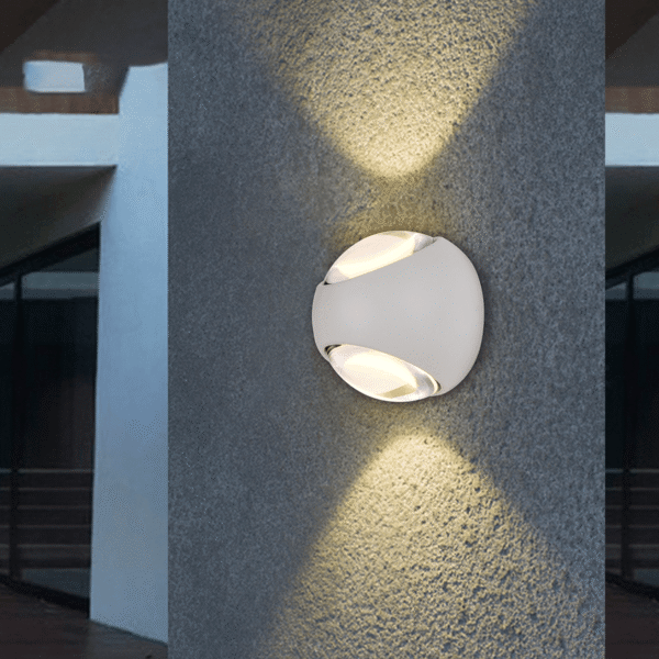 LWA0850 Dual Beam Pebble Outdoor Wall Light