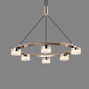P0854-6A Six-Light Adjustable Ring Pendant Light